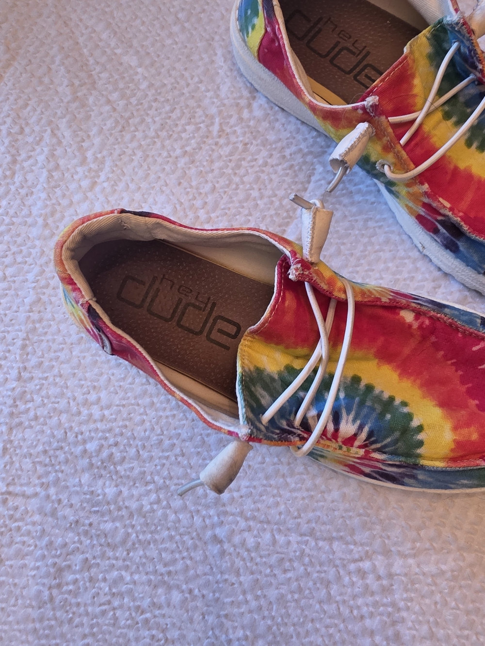 Hey Dude Women's Wendy   Mandala Rainbow Tie Dye pattern Size 8 - Picture 3 of 8
